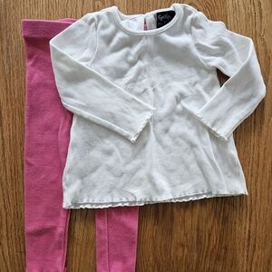 White & Pink Outfit Set